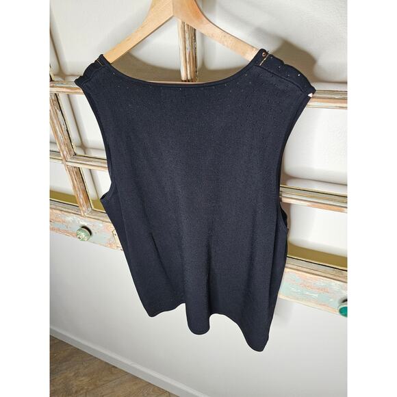 Black Sleeveless Sweater by Grace Dane Lewis Size 3X - Picture 9 of 9